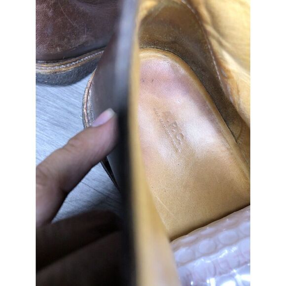 A.P.C Brown Leather Chukka Lace Up Ankle Boots Gum Soles Men Sz 42EU/9M US - Picture 8 of 16